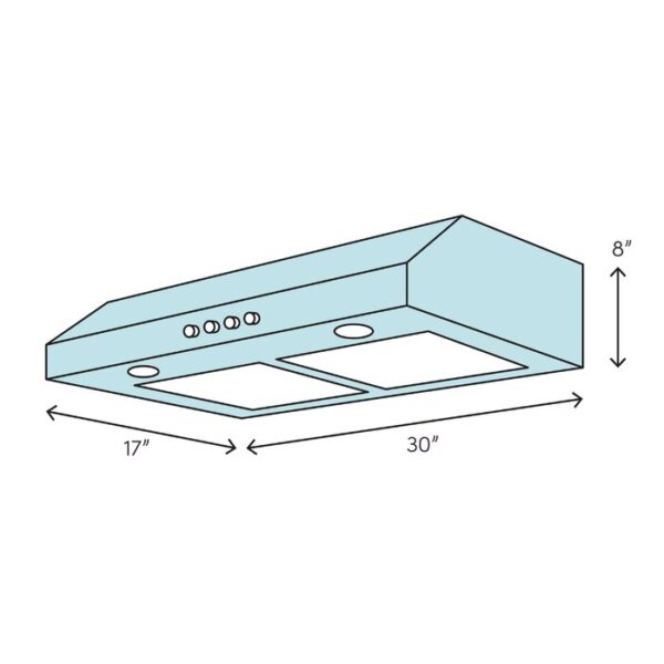 30" 600 CFM Convertible Under Cabinet Range Hood