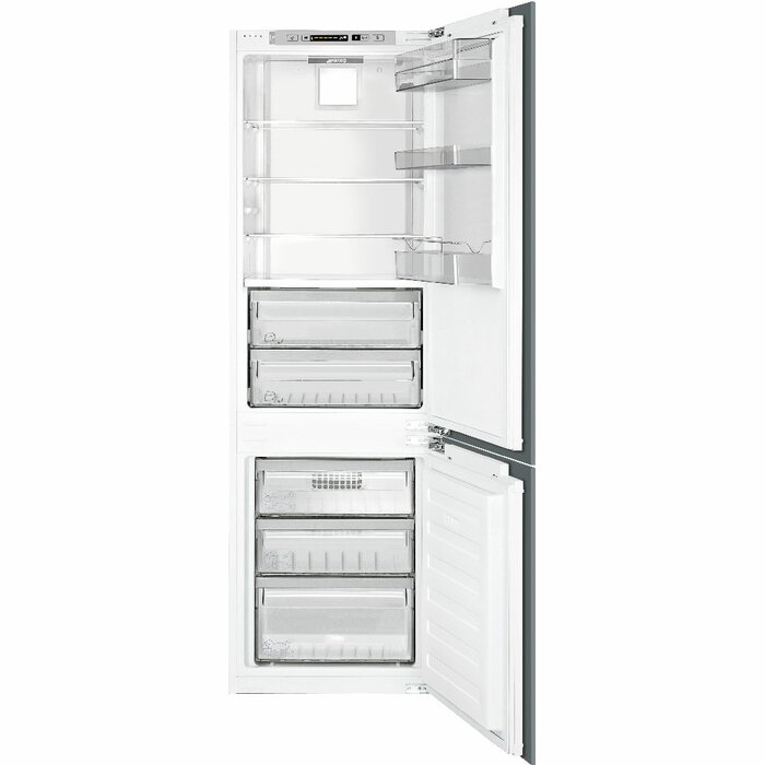 SMEG 24" Counter Depth 8.4 cu. ft. Panel Ready Bottom Freezer