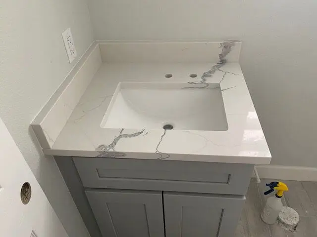 Can I use slab remnants in a bathroom