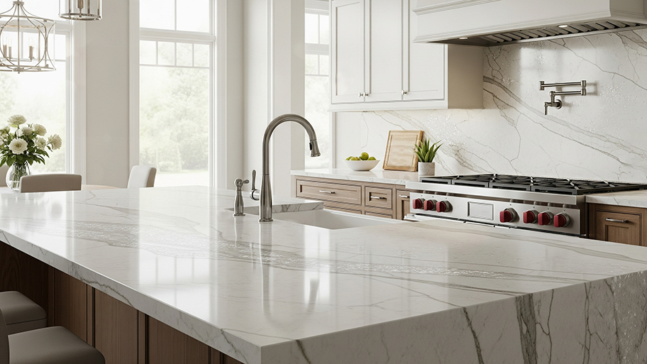 How do you bring the shine back to quartzite countertops